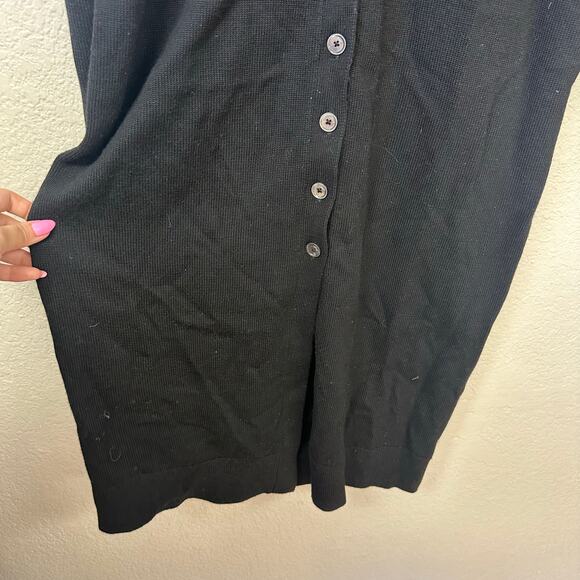 Aritzia Wilfred Utopia Merino Wool Sweater Midi Dress Black Size Small - Picture 9 of 12